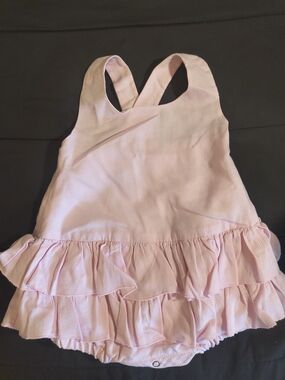 Pink Ruffle Baby Romper